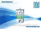 Chromed / Transparent 550ml Single Tank Liquid Hand Wash Soap Dispenser