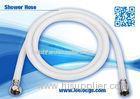 Bathroom White PVC Netted Flexible Shower Hose For Hand Shower