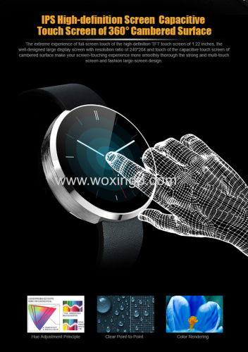 MTK2502A Bluetooth smart watch compacitible IOS and Android device
