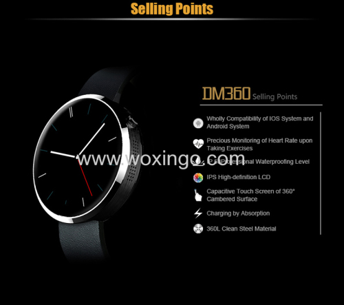 2015 high quality bluetooth smartwatch with heart rate monitoring