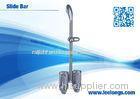 Chromed Stainless Steel Shower Slide Bar Accessories For Hotel , Home