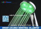 Green Color Handheld Led Rain Shower Head without battery For Bath