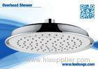 Commercial Powerful ABS Round Overhead Shower Head 8 Inch Wall Mount Water Saving