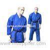 Blue V Neck Karate kimono GI Karate Uniform with Customized Logo