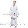 White bamboo fabric Judo Uniform Gi Martial Arts Suit with Belt for Boys