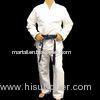 Customized bamboo fabric Judo Uniform Martial Arts Clothes , White