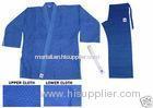 Blue V Neck judo garment reversible judo gi martial arts training equipment