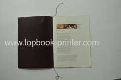 Plastered coated layer film matt UV coating cover softback book printing or sewn binding