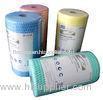 Customized Spunlace Non-Woven Cleaning Cloth Roll Yellow Green Red Blue