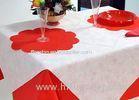 Biodegradable Disposable PP Non Woven Tablecloth , Printed PP Table Cloths