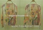 2014 Fancy Womens Fine Knit Sweaters V Neck Sunflower Printed Cardigan