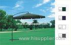 Solar Patio Metal Cantilever Commercial Outdoor Umbrellas Heavy Duty With Polyester Cover