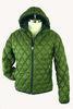 Green Fashion Anti Pilling Mens Goose Down Jacket With Polyester Lining