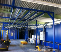 manual electrostatic powder coating line