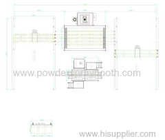 manual electrostatic powder coating line