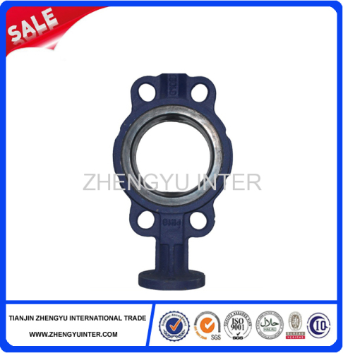 HT350 Grey cast iron butterfly valve body Casting Parts