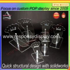 Children socks acrylic display POP standing rack for retail store