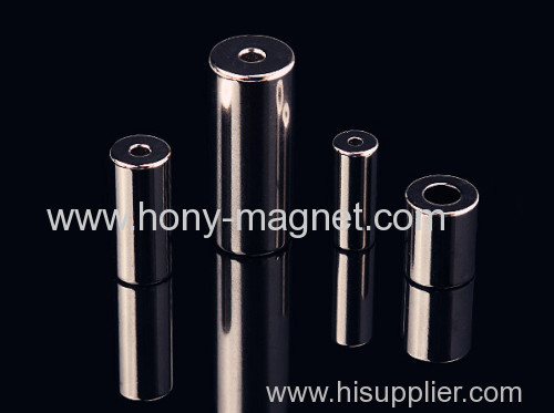 Ring neodymium magnet with NI-CU-NI coating