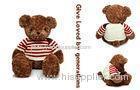 15 Inch brown Stuffed Softest plush toys Gifts , Sweater brown stuffing teddy bears