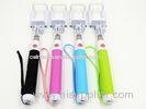 Cellphone Wireless Selfie Monopod , Mini travel mobile selfie stick bluetooth