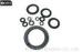 Customed Bearing Spare Parts / Black Red Brown NBR Rubber Bearing Seals