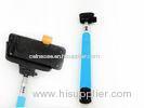 Telescoping Wireless Selfie Monopod , Bluetooth Selfie Stick Extendable