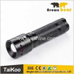 3w led aluminum telescopic tactical flashlights military