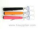 Cable Take Pole Mobile Cell Phone Selfie Stick , Extendable Wired Selfie Stick