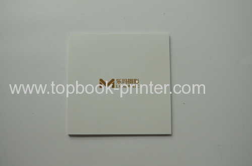 250gr/m2 plastered coated paper cover film stamped landscape softback book printing on demands