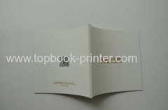 250gr/m2 plastered coated paper cover film stamped landscape softback book printing on demands