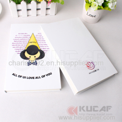 Logo printing lined paper notebook cute school supplies