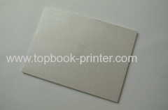 200gsm textured paper cover silver stamping softcover book designer or printer