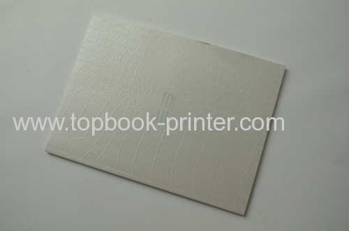 200gsm textured paper cover silver stamping softcover book