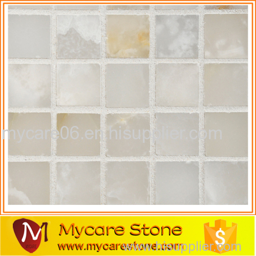 popular white onxy mosaic tiles for wall