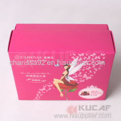 Custom printed paper box luxury cosmetic packaging box