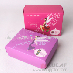 Custom printed paper box luxury cosmetic packaging box