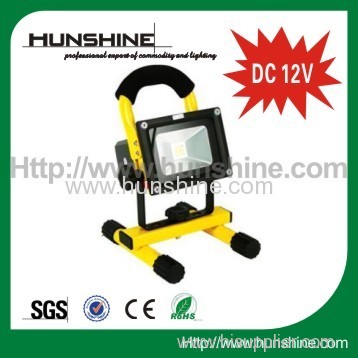 factory price hot sale DC 12V 10w rechargeable led flood light