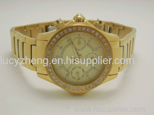 Gold watch for men fashion watch for women vogue watch