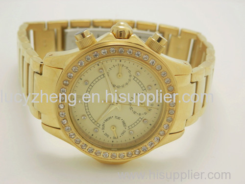 Diamond watch for woman stainless steel watch