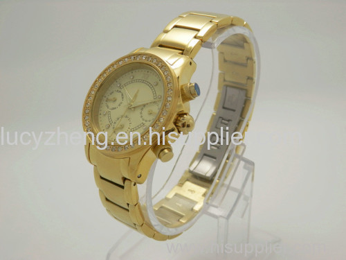 Diamond watch for woman stainless steel watch