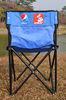 Pepsi Logo Printing Tall Folding Beach Chairs with Black Powder Coated Steel Frame