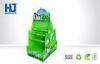 Green four - sided Beverage Display Stand / green tea floor stand rack