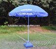 Durable 6 FT Dome Beach Umbrella Windproof UPF 50 + For Outdoor Promtion