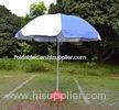 3m Diameter Big Windproof Beach Umbrella with Strong Pole / Thick Steel Rib