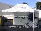 800D White Quick Set Up Folding Gazebo Tent 3 x 4.5 m With Silk Screen Printed