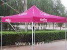 Pink Folding Steel Backyard Gazebo Tent With Carry Bag / Wind Resistant Canopy Tent