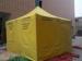 Big Fire - proof collapsible Gazebo Enclosed Canopy Tent Yellow EU Standard