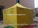 Big Fire - proof collapsible Gazebo Enclosed Canopy Tent Yellow EU Standard