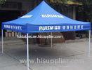 Waterproof Foldable Canopy Tent Blue 3 x 3 m , Promo Canopy Shade Tent For Advertising