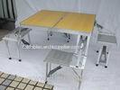 Outdoor Easy Set Up Folding Camping Table And Chairs In Sandal Wood Table
